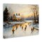 Stupell Industries Vintage Winter Ice Skaters Canvas, design by Arlington Prints
